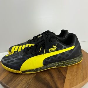 Puma Mens Evo Speed Running Shoes Yellow/Black Size 13